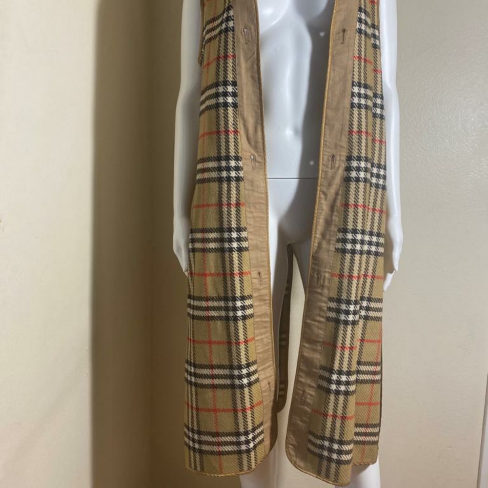 Strapless Wool Nava check Vest coat liner, Burberrys.